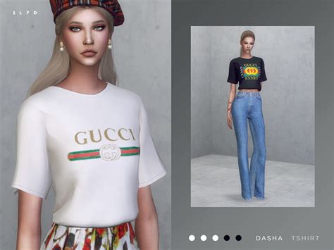 sims 3 gucci shirt|sims 4 Gucci deco set.